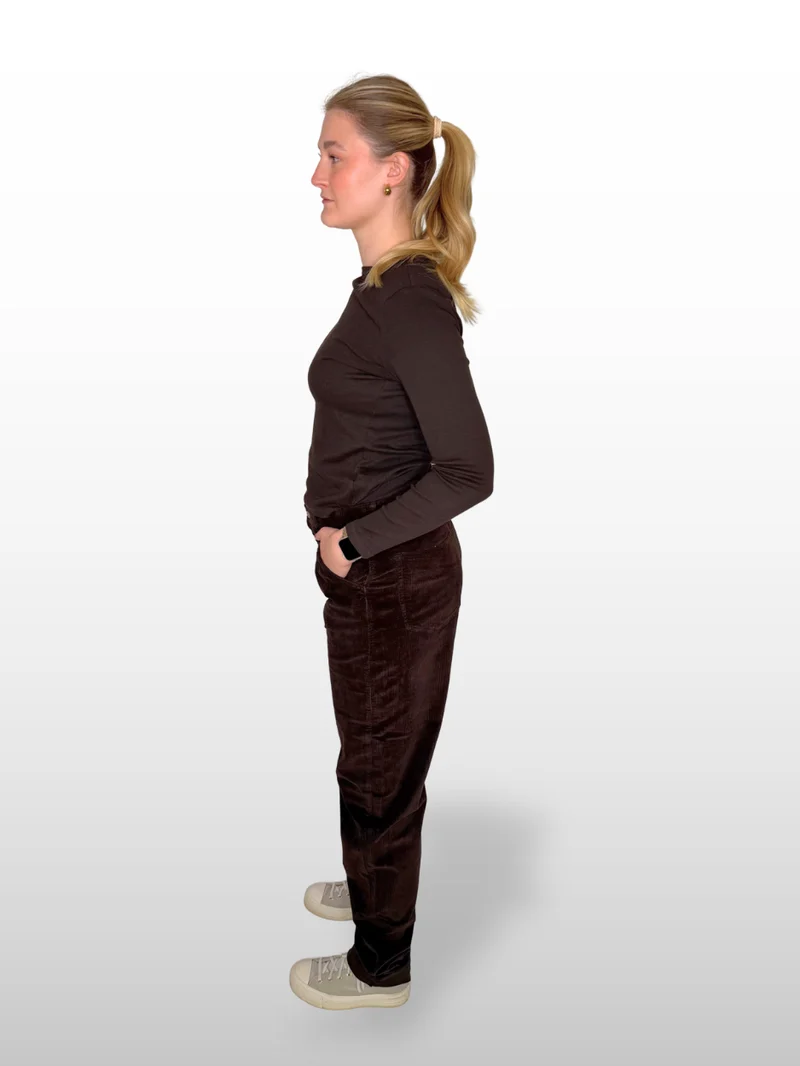 MAVI - LAURA, Baggy,High Waist, Cordhose, Chocolate