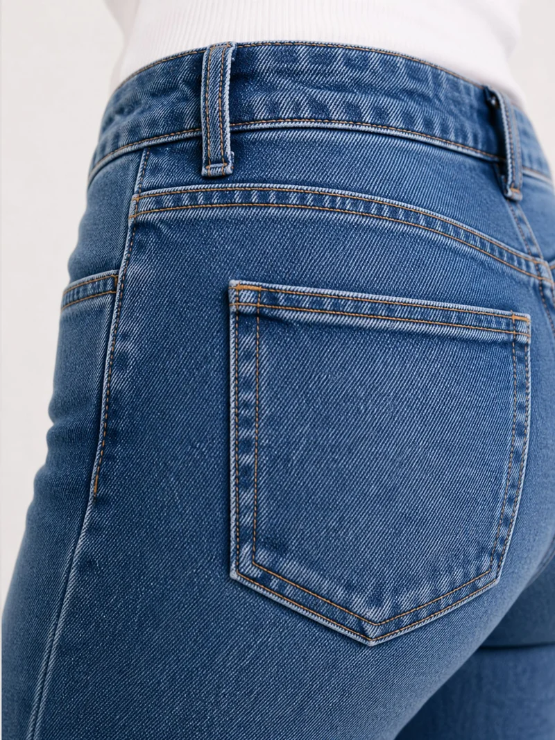CROSS JEANS - ROSE Jeans, Straight Fit, Mid-Waist, Mid Used Blue