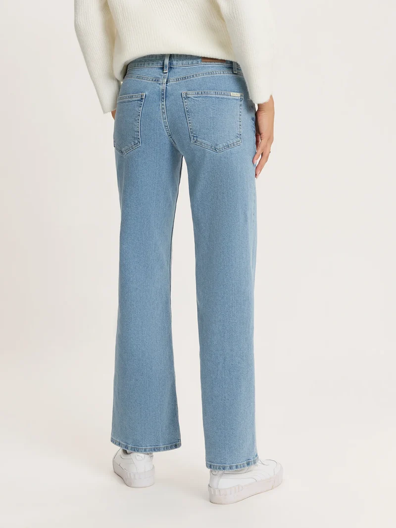 CROSS JEANS - Straight Fit-Jeans, Low-Waist, Light Blue