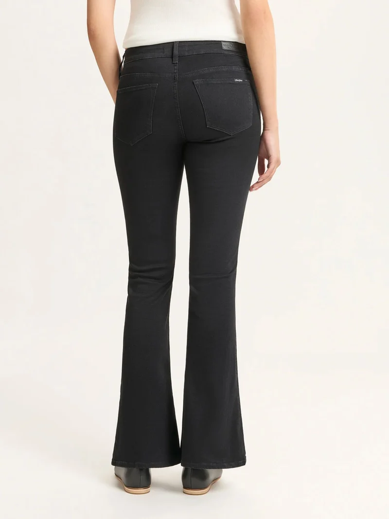 CROSS JEANS - FAYE, Bootcut, High-Waist, Black