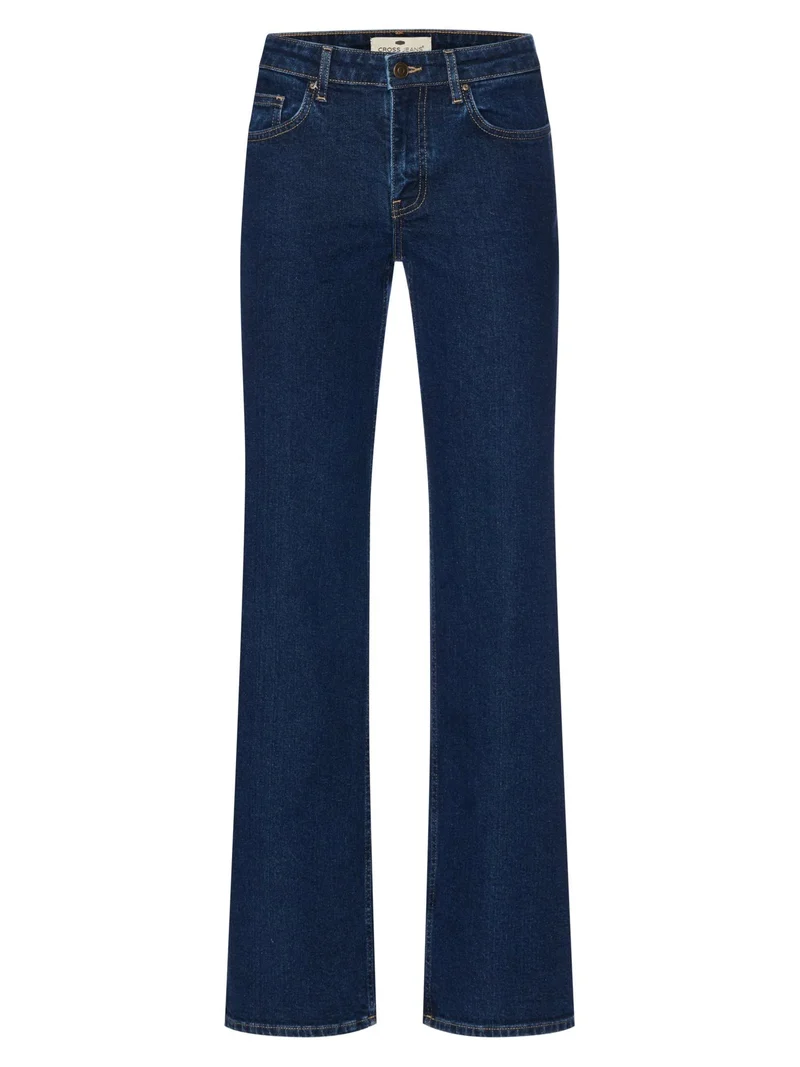 CROSS JEANS - Straight Fit-Jeans, Low-Waist, Deep Blue