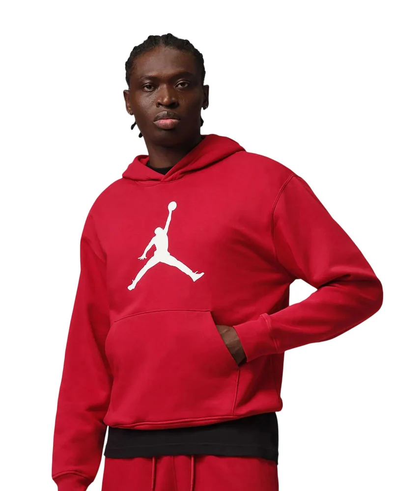Felpa con Cappuccio Jordan - Red/White