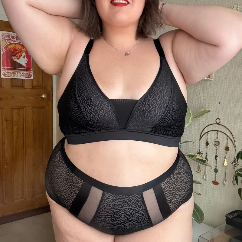 Organic Cotton Full Brief Knickers - Leopard