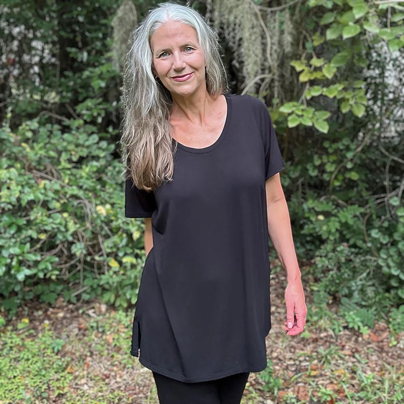 Bamboo Lounge T-shirt - Black