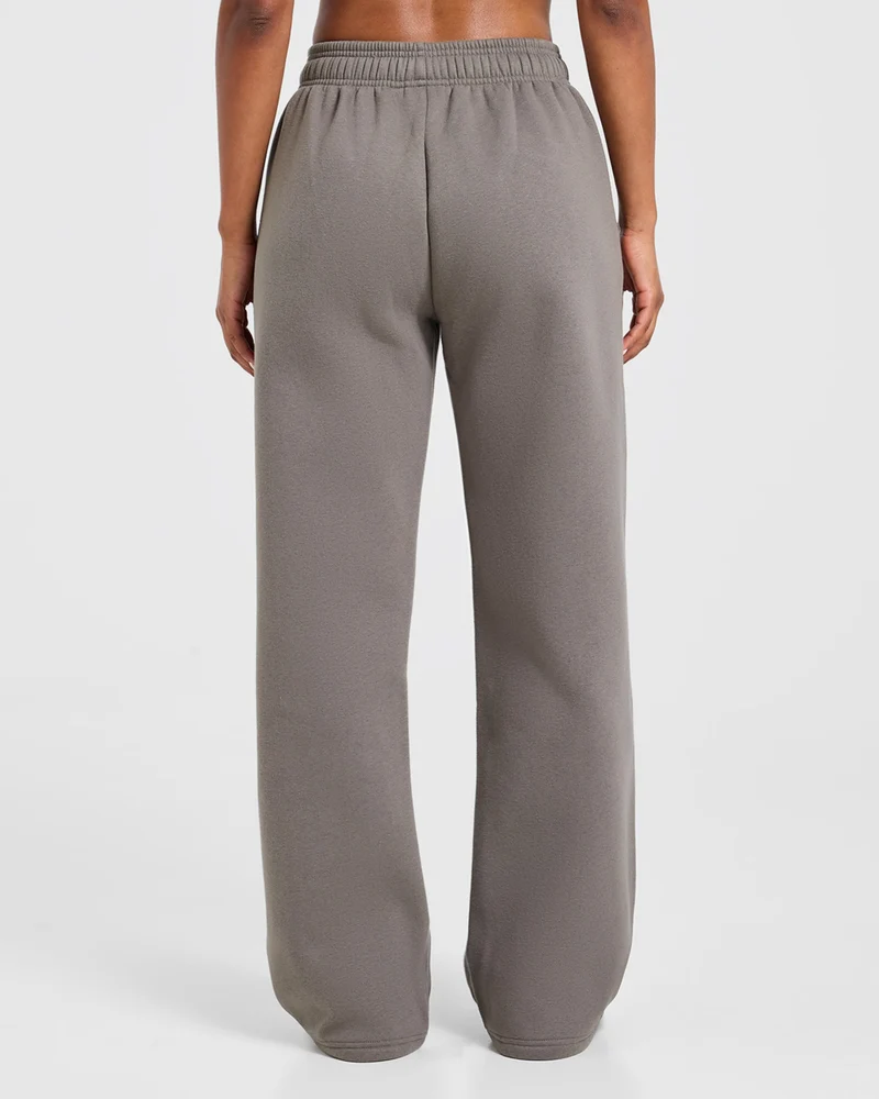 Varsity 2.0 Oversized Straight Leg Joggers - Slate Marron