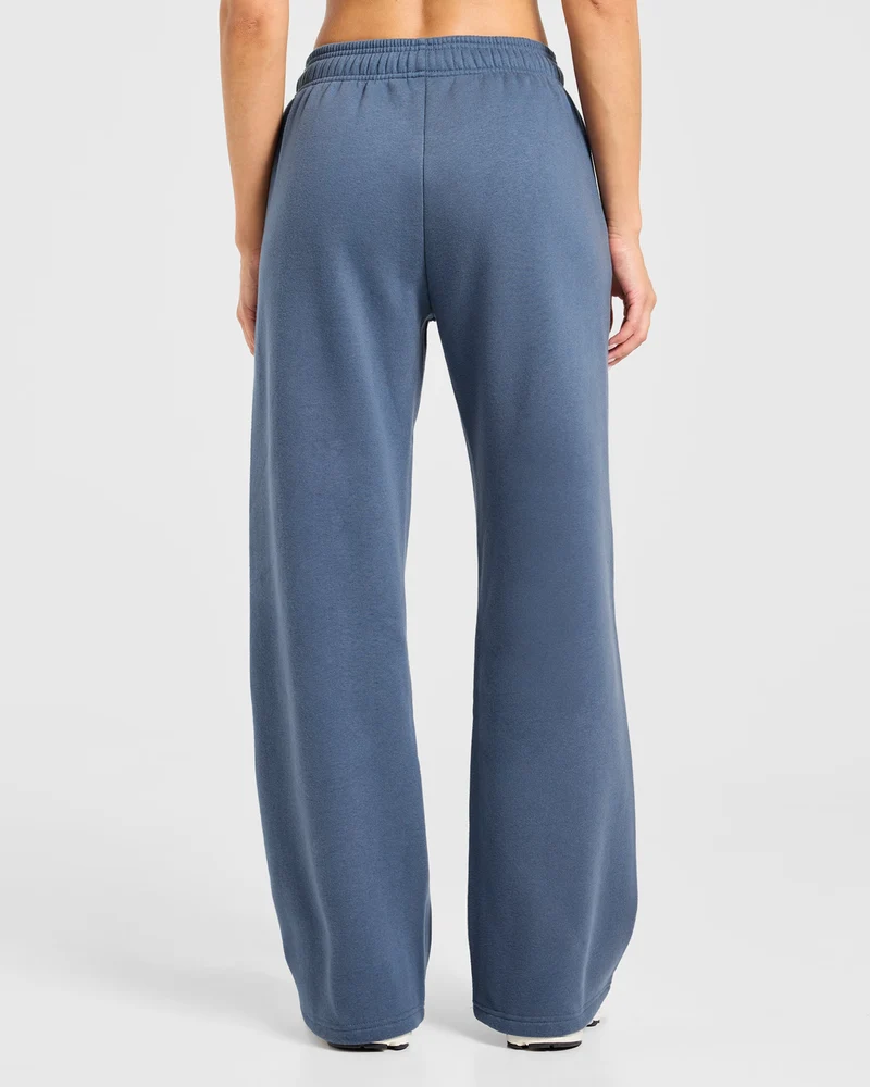 Varsity 2.0 Oversized Straight Leg Joggers - Denim Bleu