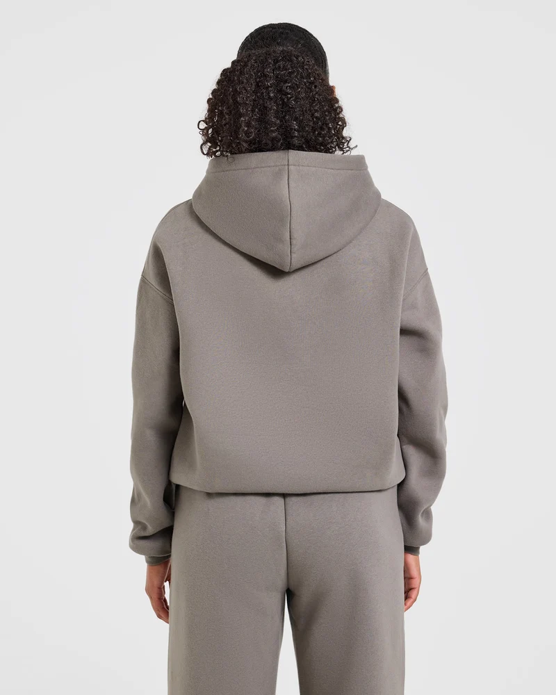Varsity 2.0 Oversized Hoodie - Slate Marron