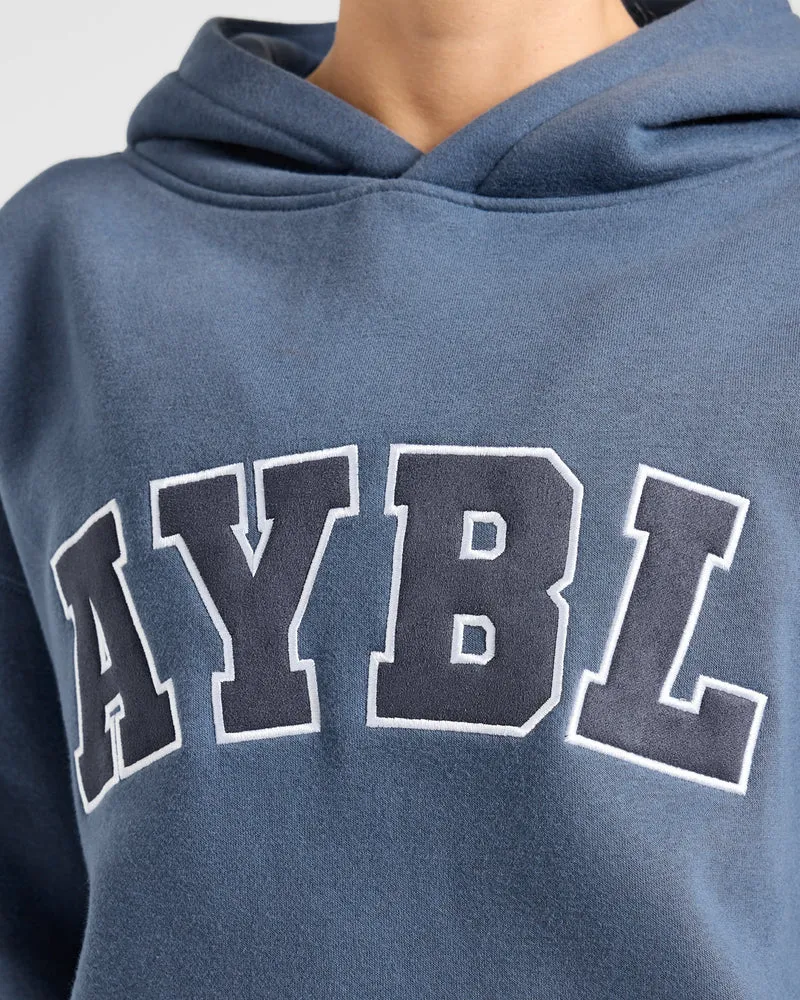Varsity 2.0 Oversized Hoodie - Denim Bleu