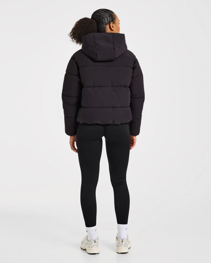 Signature Puffer Coat - Noir