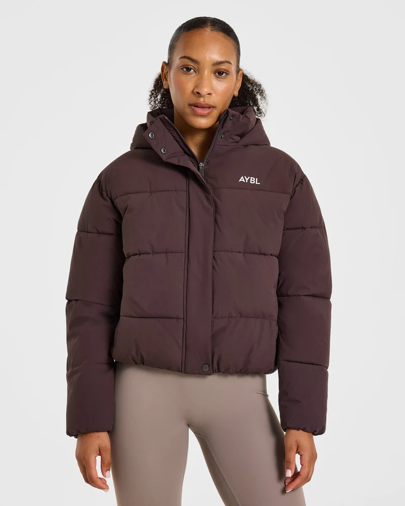 Signature Puffer Coat - Cocoa Marron