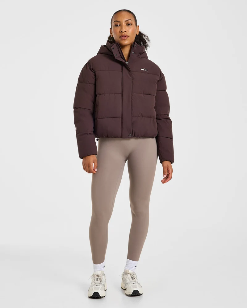 Signature Puffer Coat - Cocoa Marron