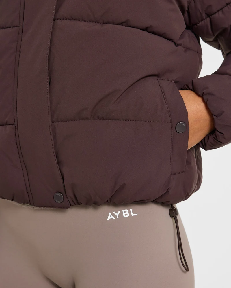 Signature Puffer Coat - Cocoa Marron
