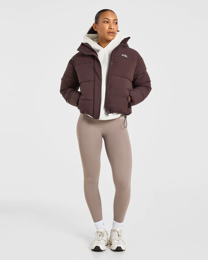 Signature Puffer Coat - Cocoa Marron