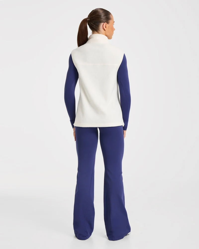 Signature Lightweight Fleece Gilet - Cream