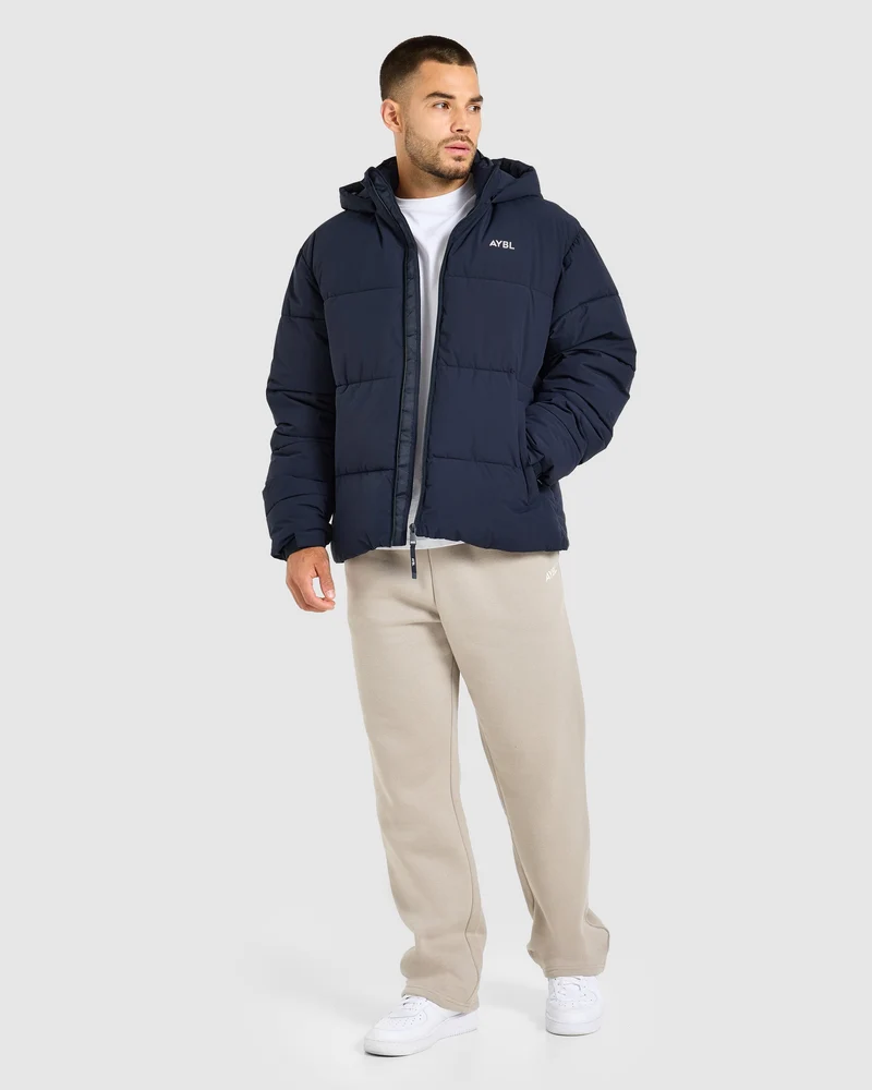 Classic Puffer Coat - Navy