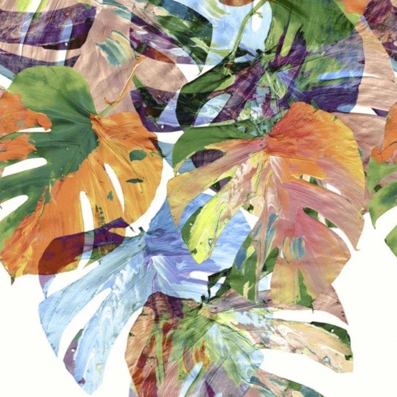 Pantalon long à jambes larges - Monstera