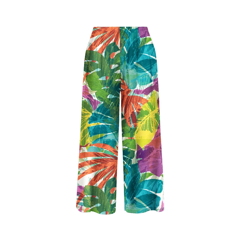 Pantalon court à jambes larges - Lumineux