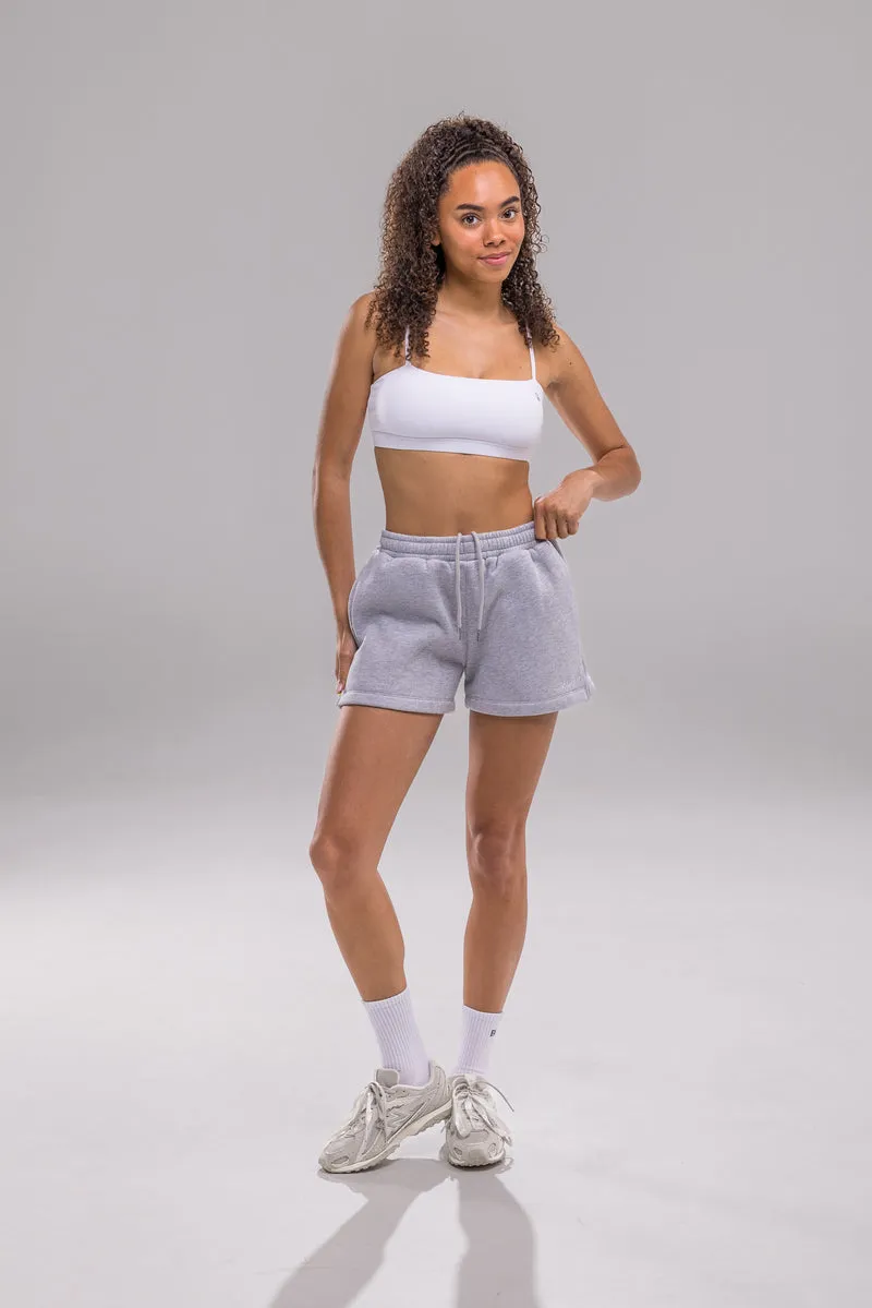 Heavy Blend Jogger Short - Heather Grey