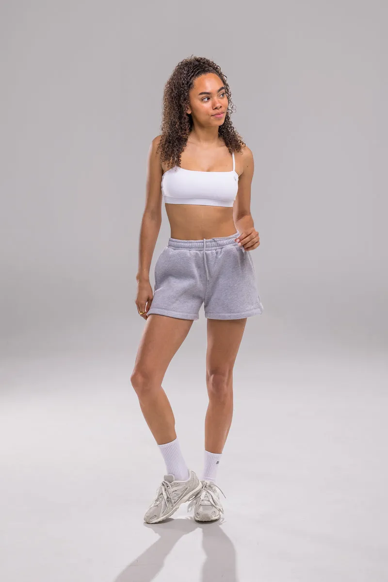Heavy Blend Jogger Short - Heather Grey