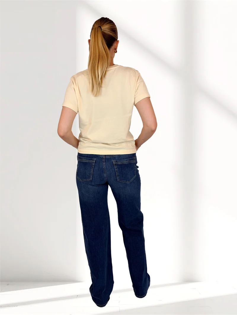 MAVI - MALIBU, High Waist, Loose Wide Leg, Indigo Shades Str