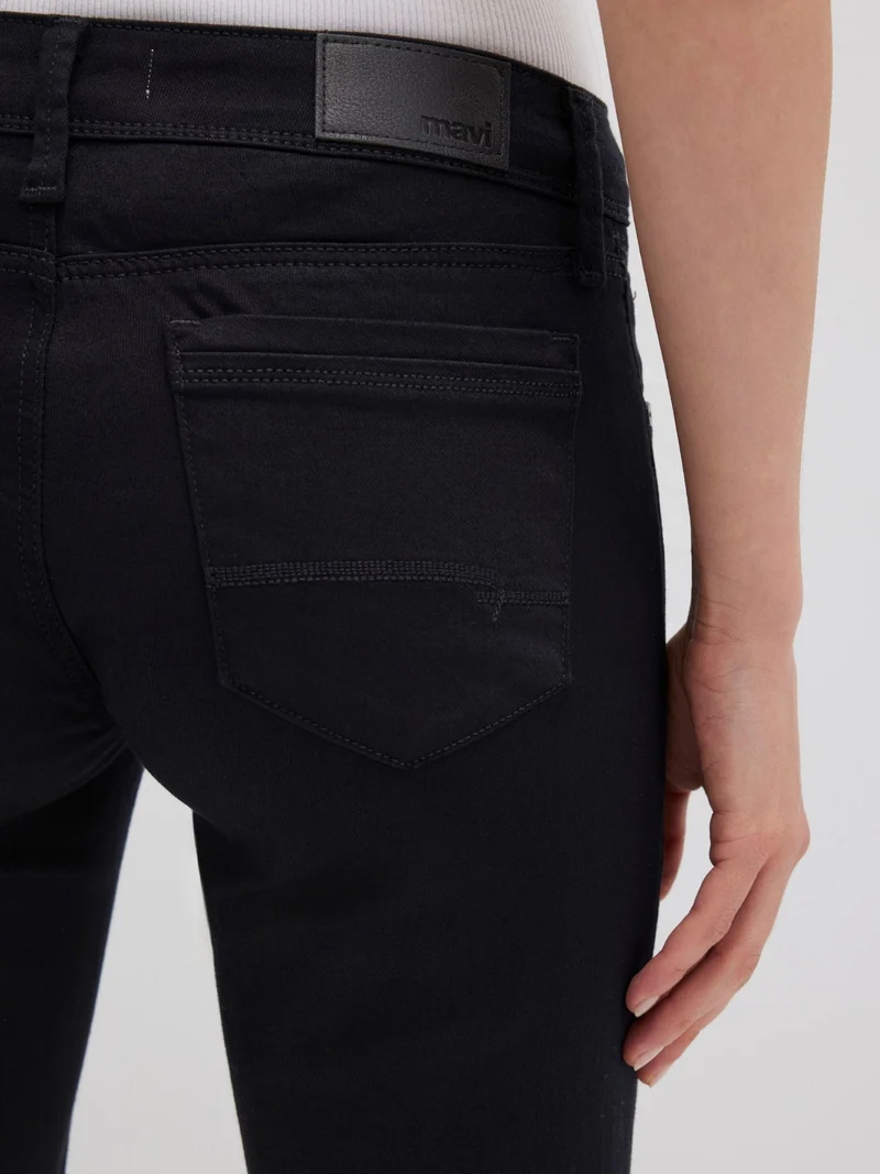 MAVI - Bella, Mid-Waist, Slim Bootcut, Double Black STR