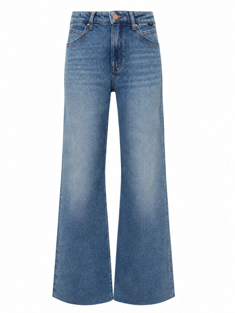 MAVI - MALIBU, High Waist, Loose Wide Leg, Light Used Brushed Denim