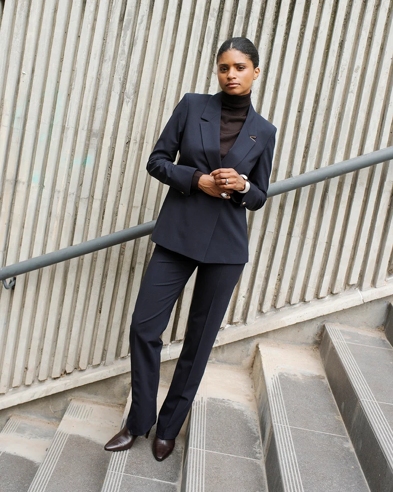 Pantalon droit Berlin - Bleu Marine