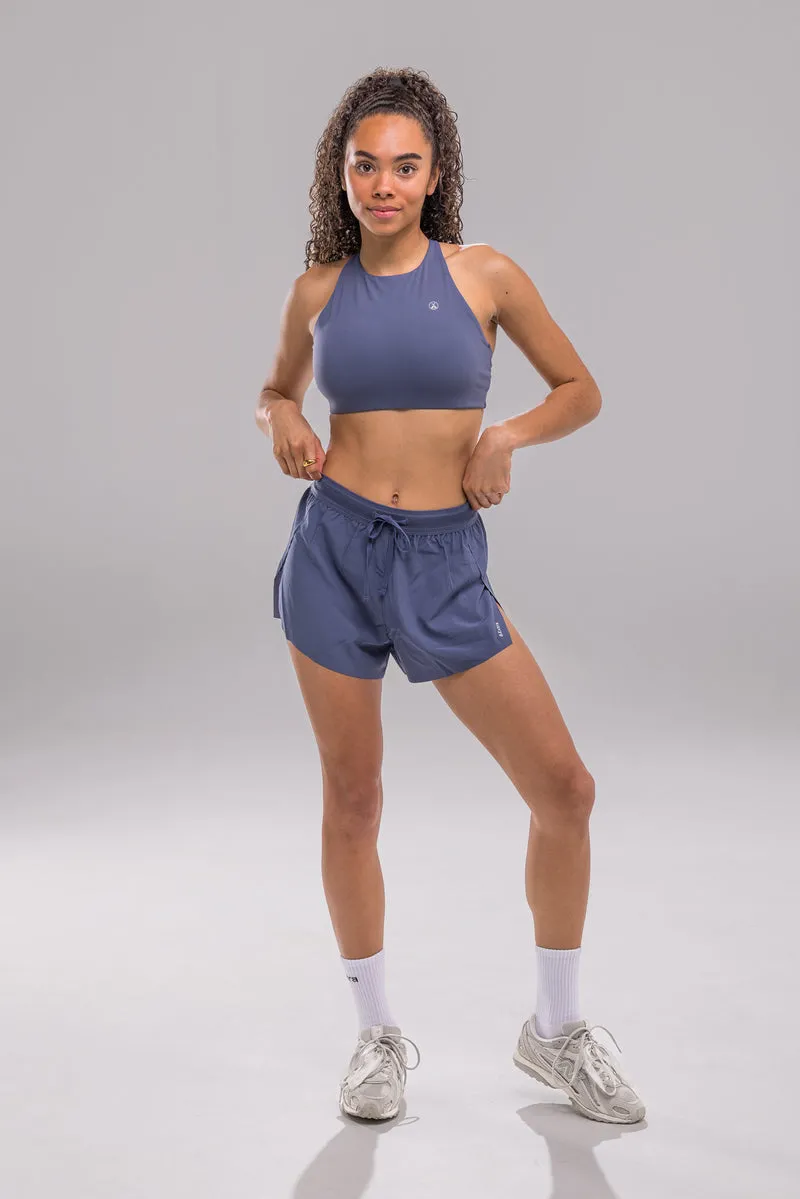 Halo Short Mid|High Rise - Blue Pop