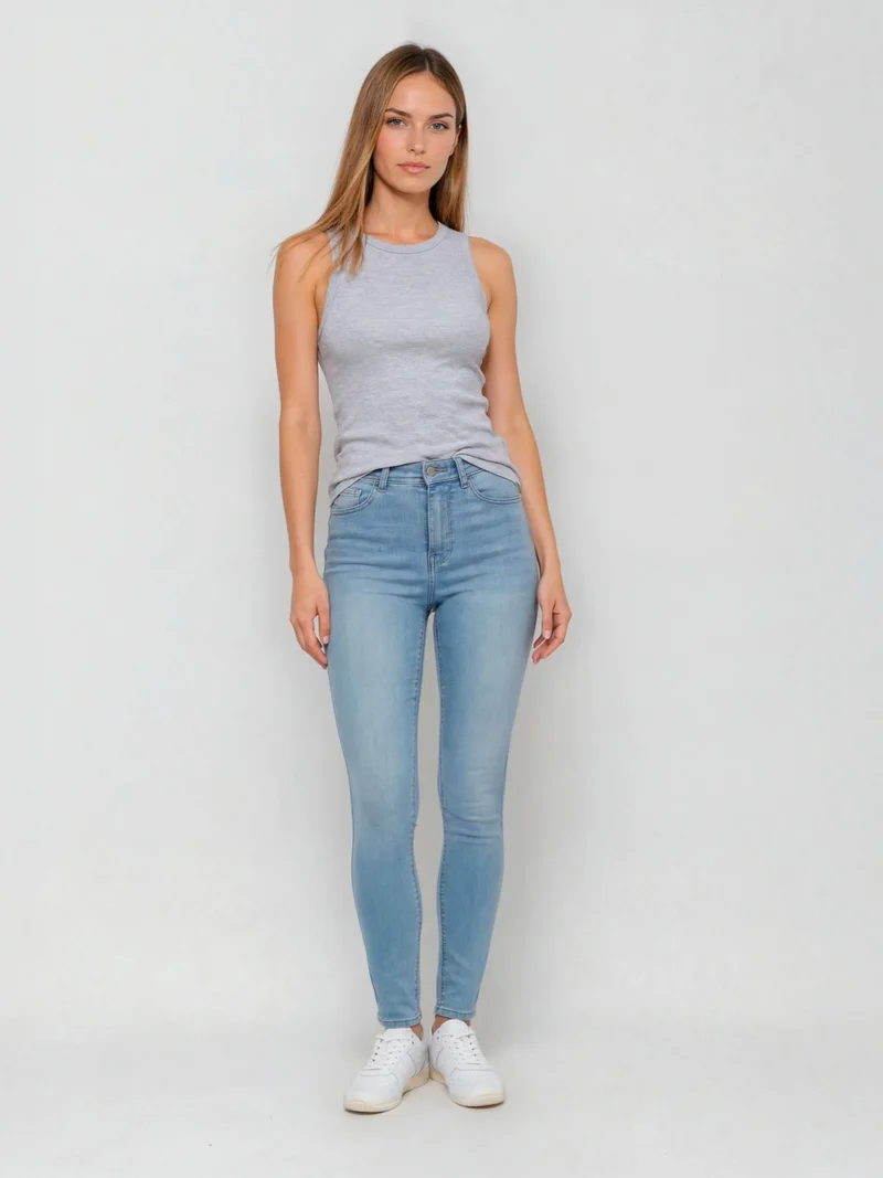 CROSS JEANS - JUDY, Skinny Fit, High-Waist, Light Blue