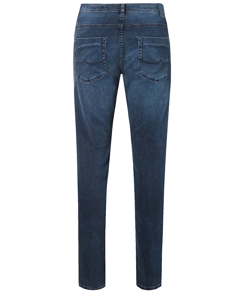 PIONEER - ERIC, Herren Jeans, Straight Fit, Mid-Waist, Blue/ Black Used Buffies