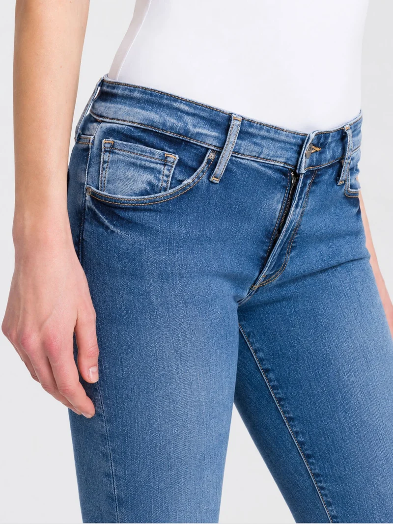 CROSS JEANS - ANYA Jeans, Slim Fit, High-Waist, Mid Blue