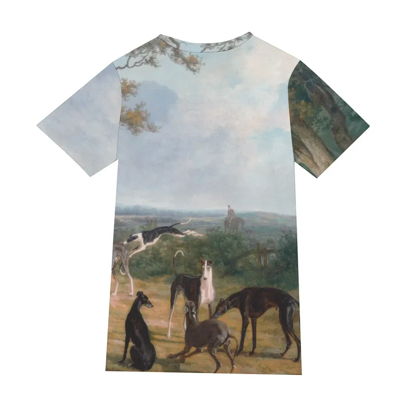 Nine Greyhounds in a Landscape T-Shirt