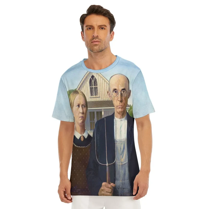 American Gothic by Grant Wood T-Shirt