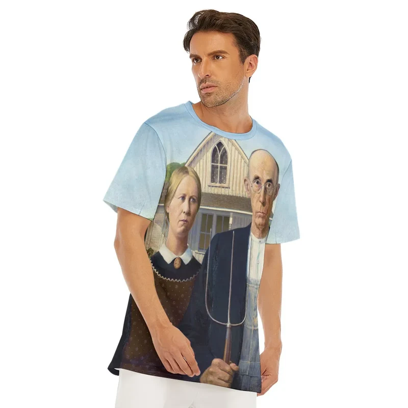 American Gothic by Grant Wood T-Shirt
