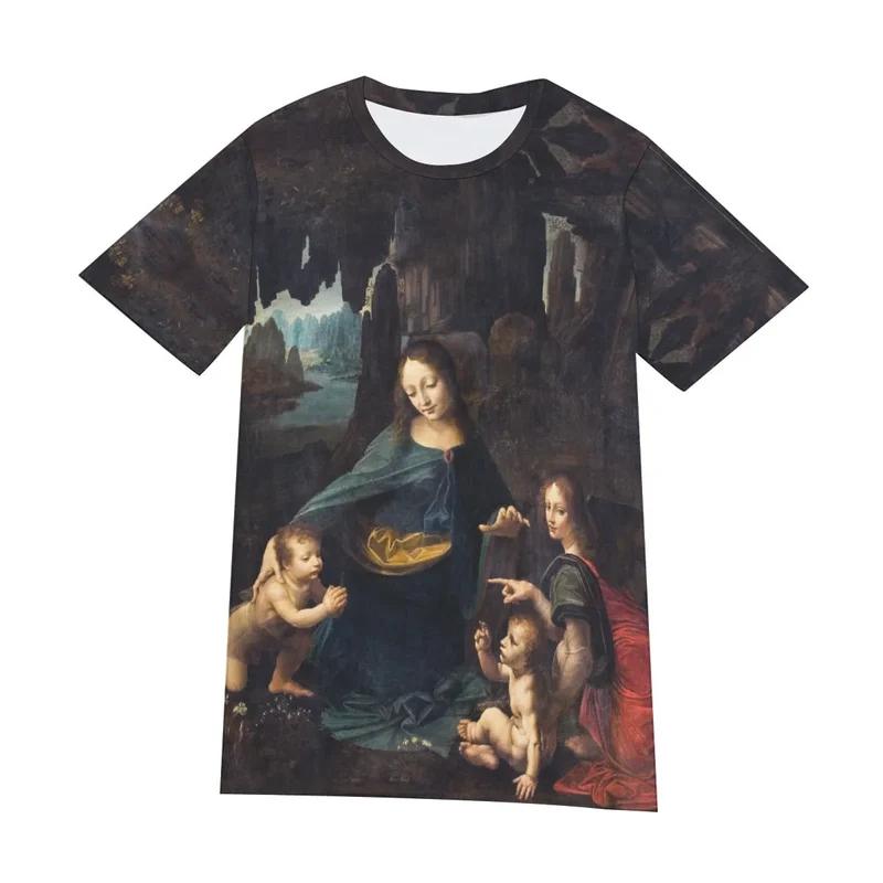 Leonardo da Vinci's The Virgin of the Rocks T-Shirt