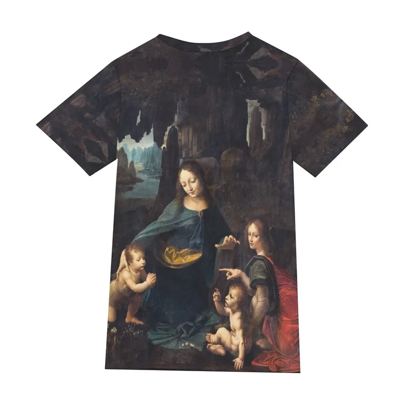 Leonardo da Vinci's The Virgin of the Rocks T-Shirt