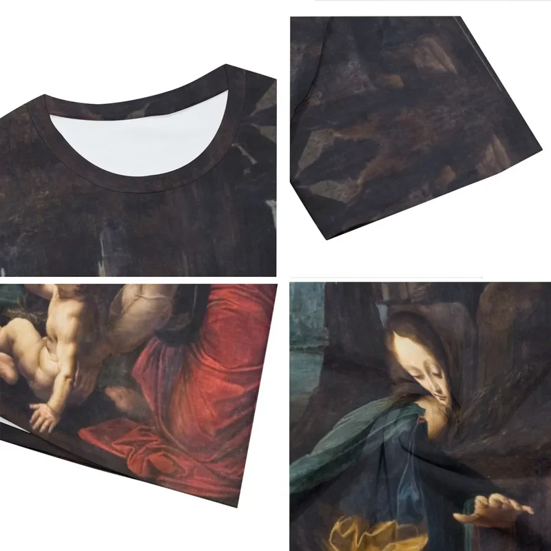 Leonardo da Vinci's The Virgin of the Rocks T-Shirt