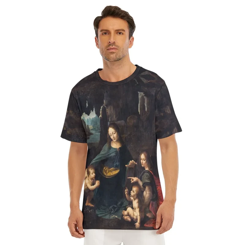 Leonardo da Vinci's The Virgin of the Rocks T-Shirt