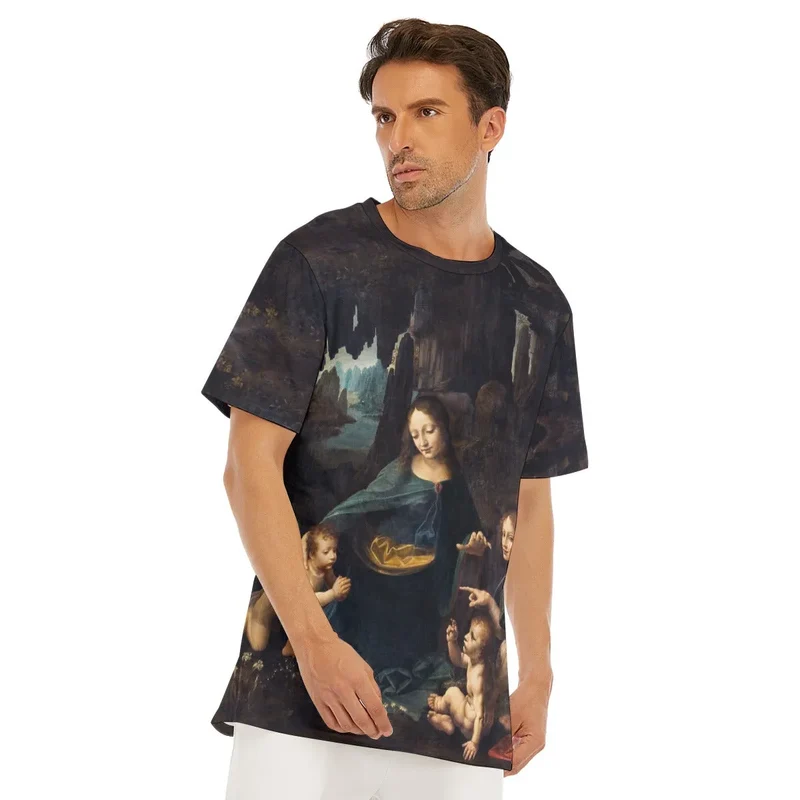 Leonardo da Vinci's The Virgin of the Rocks T-Shirt