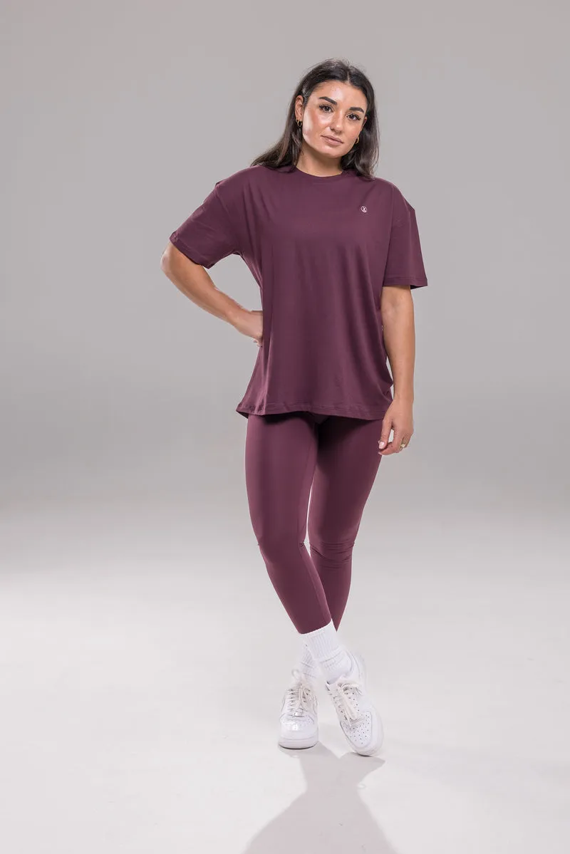 Sports Club Tee - Cherry