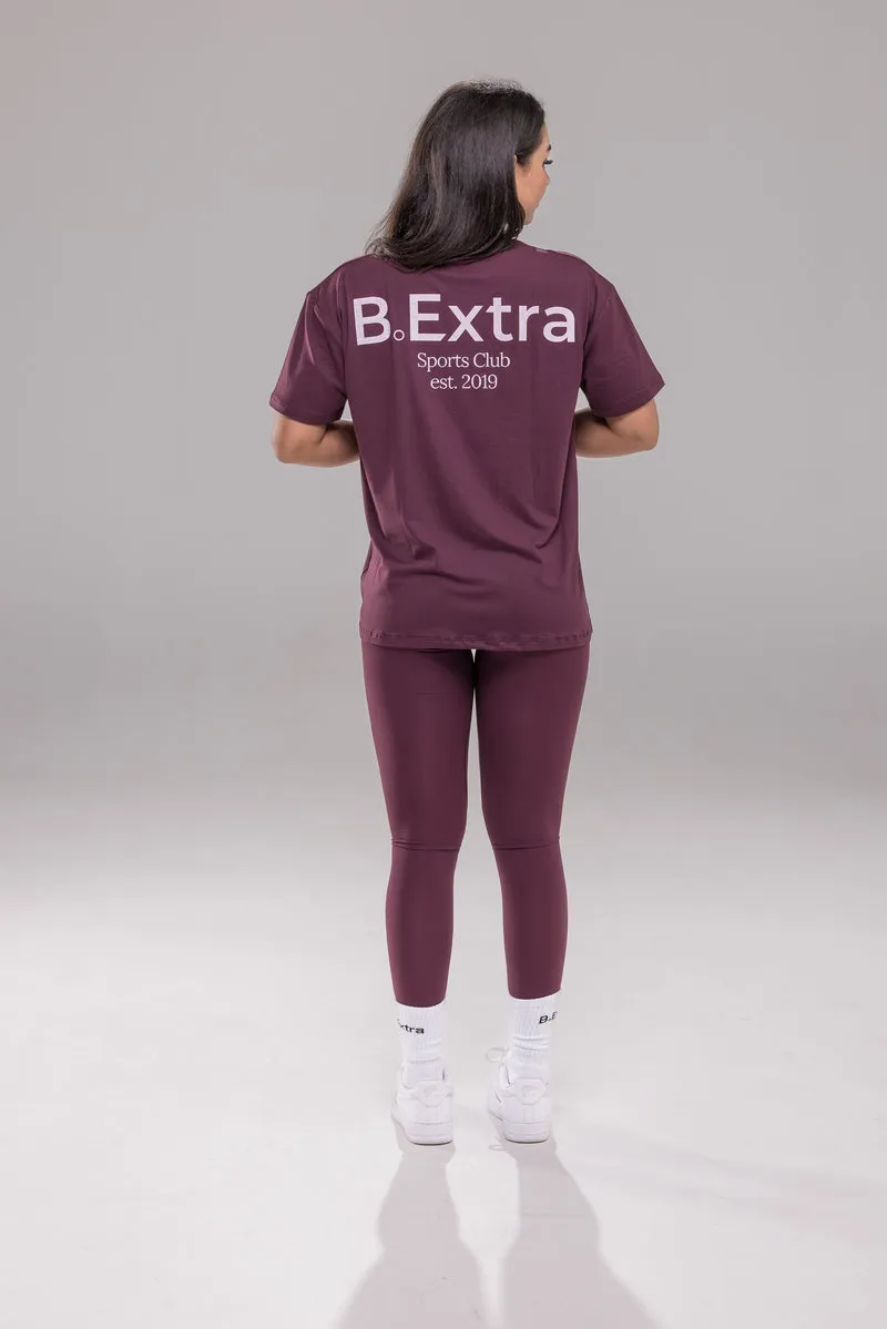 Sports Club Tee - Cherry