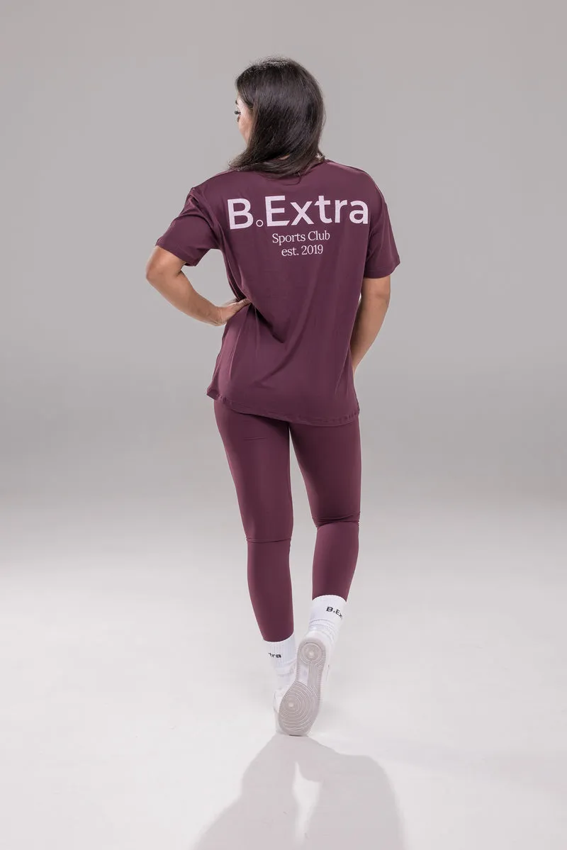 Sports Club Tee - Cherry