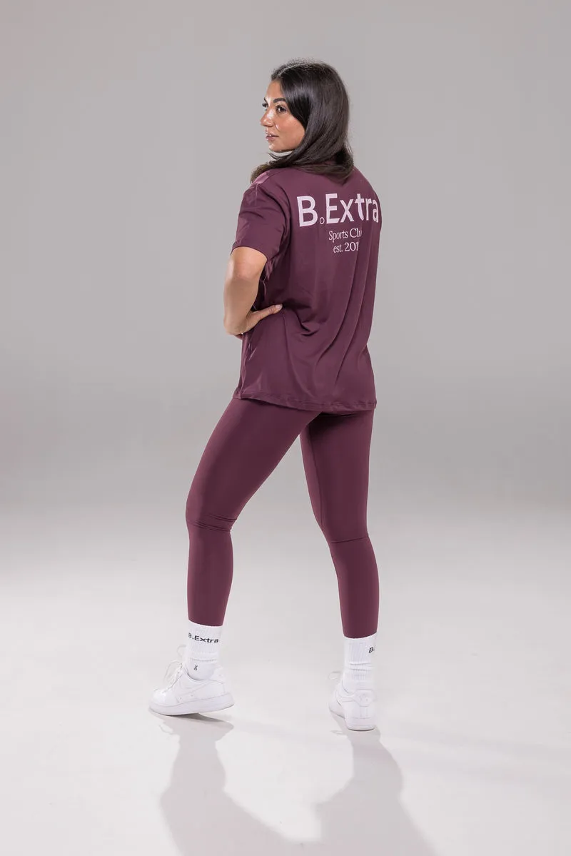 Sports Club Tee - Cherry