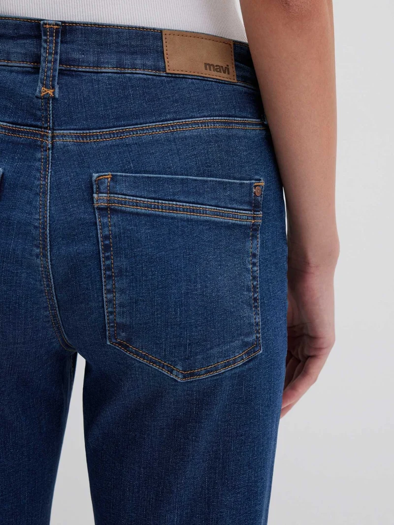 MAVI - IBIZA, Loose Straight, Mid-Waist, Dark Brushed