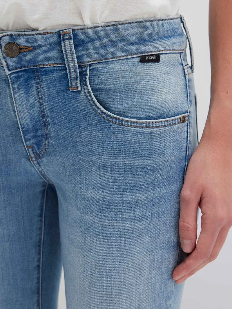 MAVI - Bella, Mid-Waist, Slim Bootcut, Brushed STR