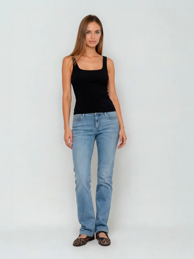 CROSS JEANS - LAUREN Jeans, Regular Fit, High-Waist, Light Blue