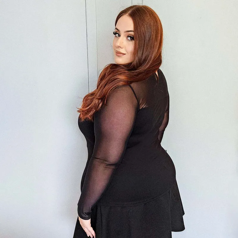 Mesh Sleeve Top - Florence