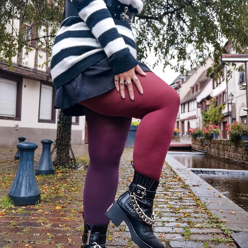 Duo Tights - Plurgundy