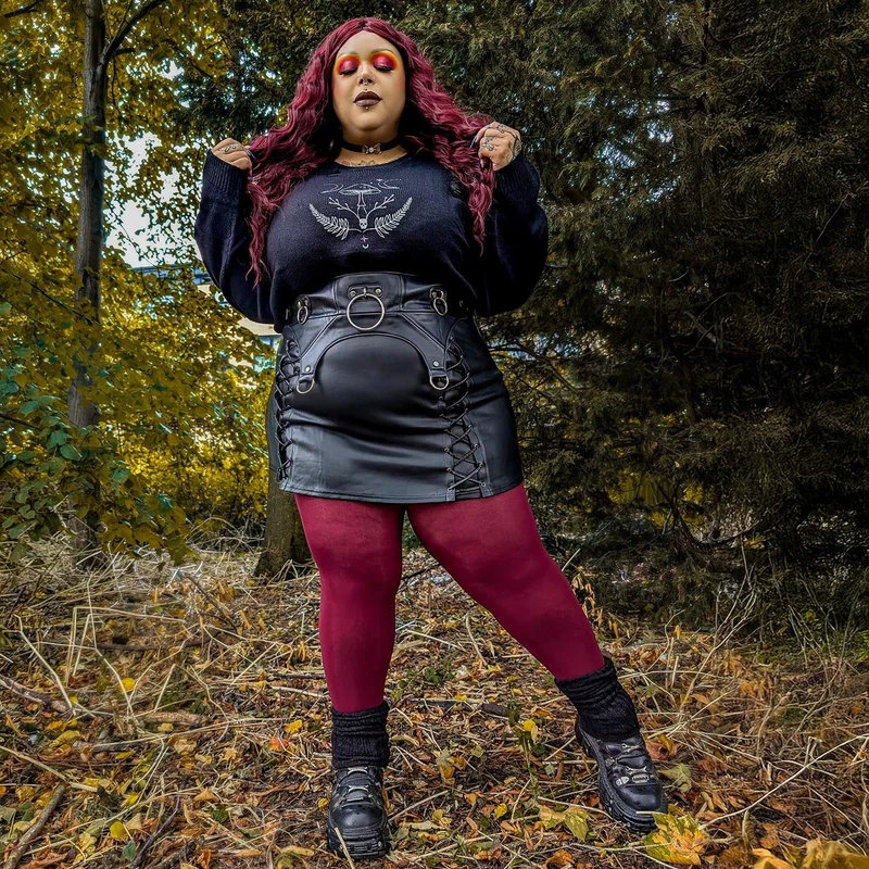 80 Denier Tights - Cherry