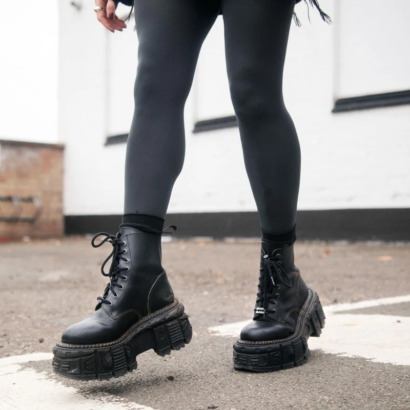 120 Denier Tights - Storm Cloud